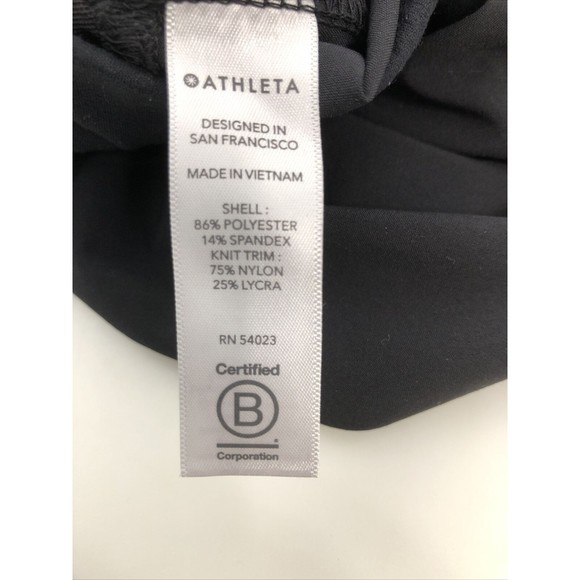Athleta Women's Attitude Pant Ruched Joggers Size 12 Stretch Athleisure Black - Picture 8 of 8